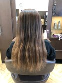 水素トリートメント 艶髪ストレート ビフォーアフター付き