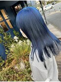 ケアブリーチでダメージ最小限♪Blue Color