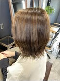 大人可愛い外ハネくびれボブ
