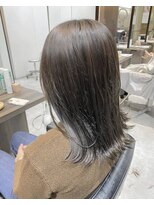 アヴァンス 和泉中央店(AVANCE)&nbsp;暗髪×外ハネ×艶カラー