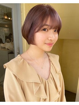 エンシー(ENCI) ショートボブ/ピンクベージュ