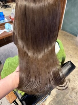 シェノン サントル(CHAINON CENTRE) 前髪/マルチダボブ/ピンクベージュ/インナーグレージュ