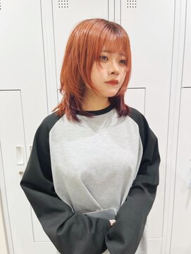 エン(eNN) ウルフレイヤー/顔周りのレイヤー/みかんカラー