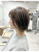 大人ミディアム似合わせカットケアブリーチインナーカラー