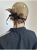 tight twin chignon