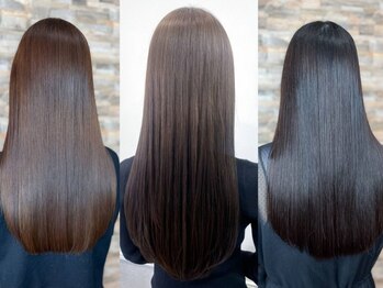 オールウェイズ(Always)の写真/ダメージヘア、ブリーチ毛でもOK◎酸性ストレートで自然な仕上がりに♪【池袋/縮毛矯正】