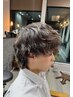 【メンズ】　パーマ　カラー　カット　￥14000
