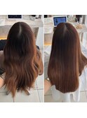 艶髪縮毛矯正Before/After