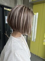 ガルボ ヘアー(garbo hair) ハイライト バレイヤージュ ショート ガルボヘアー