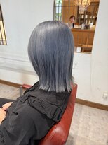 ルシュカイチマルニ(Rasca102) Rasca◇ブルーシルバー　アッシュカラー　ブリーチオンカラー