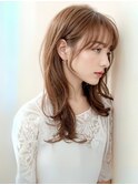 ベージュカラー 顔周りカット レイヤーカット 髪質改善 20代