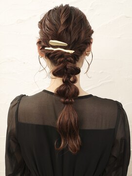 ロンド ヘアー(Rondo. Hair) 編みおろしヘアアレンジ