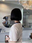 10代20代パツッと大人ボブスタイル