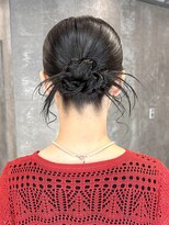 ピークアブー 原宿ハラカド(PEEK-A-BOO) ヘアセット 結婚式ヘア お呼ばれヘア カチモリ タイトシニヨン
