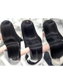 暗めでも重く見せない。ブリーチなしWカラーで叶える透け感◎