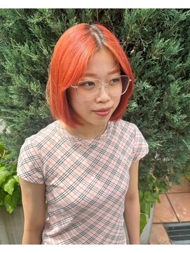 デザイアー 下高井戸店(desire) ボブ×オレンジカラー