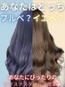 【ブルベorイエベ？】似合わせカラー+エクステ枚数相談￥8540～