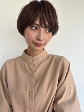 カバーヘア 上尾西口店(COVER HAIR) 斜めバングナチュラルひし形マッシュパーマp2上尾20代30代40代