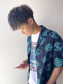 ラフ バイ マグ 南松本(R.A.F. by Mag) 松本スパイキーショートカットビジネスヘア短髪ツイストパーマ