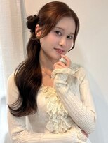 アンニュ(annuy)&nbsp;韓国ヘア 髪質改善 アッシュブラウン 顔周りレイヤー 20代
