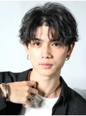 黒髪コンマウルフ