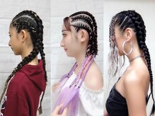 エクステ専門店ミキ 横浜店(MIKI)の雰囲気(ダンスハーフコーンロウ ボクサーブレイズトレンドカラ-エクステ)
