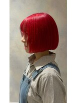 フェイス 石川町 (FACE)&nbsp;レッド/原色カラー/暖色/ダブルカラー/ボブ