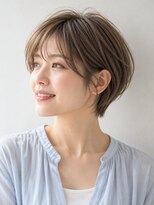 ラピッシュ 常盤平店(Lapish)&nbsp;ふんわり丸みショート＋アッシュブラウン
