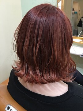 ミー(Mee) ブリーチ必須！クリアなレッドブラウン系カラー☆