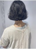 【三ツ井純】黒髪パーマ 無造作くせ毛パーマ大人可愛い人気No. 1
