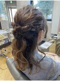 【top stylist＊後藤 夏奈 ハーフアップお呼ばれアレンジ】