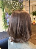 【W_SALON 河原町】ラベンダーグレージュ×レイヤーカット