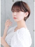20代30代40代　ワイドバングが大人かわいいマッシュショート