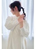 ミディアム、ロングの簡単ヘアアレンジ