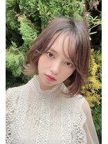 リークフー(Ree cu fuu)&nbsp;10代20代30代40代 シースルーバングの外ハネボブ　藤沢