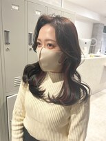 アンダーバーホワイト 静岡店(_WHITE)&nbsp;韓国風スタイル×インナーカラー