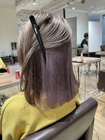 エヌプラス(N+)&nbsp;くびれヘアアプリコットオレンジ夏ハイライトカラー