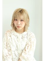 ヘアーアンドメイク エクリ 不動前店(Hair&Make equri) ハイトーンボブ