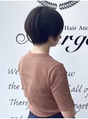 シルエットがキレイな丸みショート!