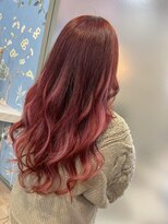 レヴェリー(REVERIE) #エクステ#プルエクステ#ピンク#レッド