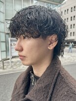 オーガニック アトリエ 大宮(organic+atelier)&nbsp;韓国マッシュウルフツーブロック波巻きツイストスパイラルパーマ