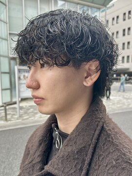 オーガニック アトリエ 大宮(organic+atelier) 韓国マッシュウルフツーブロック波巻きツイストスパイラルパーマ