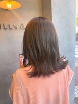 ナンバー ジルバ 立川(N° jillva)&nbsp;丸型卵形切りっぱなしボブエアリーロング美髪ピンクブラウン立川