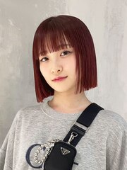 美髪ベビーピンクニュアンスカラー_ba484393