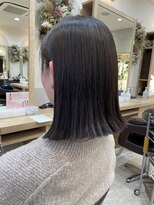 シオン(sion)&nbsp;ブルーブラック/切りっぱなしボブ/20代/30代/40代/50代