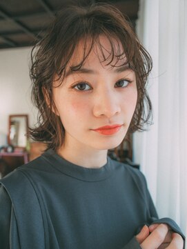 サロン ド ウィズ 西船橋店(Salon de With) ミディアムロブ/オリーブベージュ◎30代40代50代