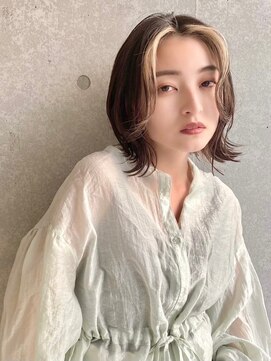 アッシュ 笹塚店(Ash) ミニウルフ/くすみブルー/イヤリングカラー/韓国ヘア[U24/笹塚]