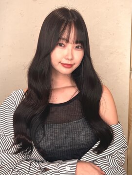 ニーフ 恵比寿(neaf) デザインカラー/レイヤーカット/ウェットヘア/オリーブベージュ