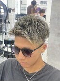 金メッシュアップバング