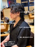 大人波巻きミディアムパーマin大宮メンズカットパーマ美容室